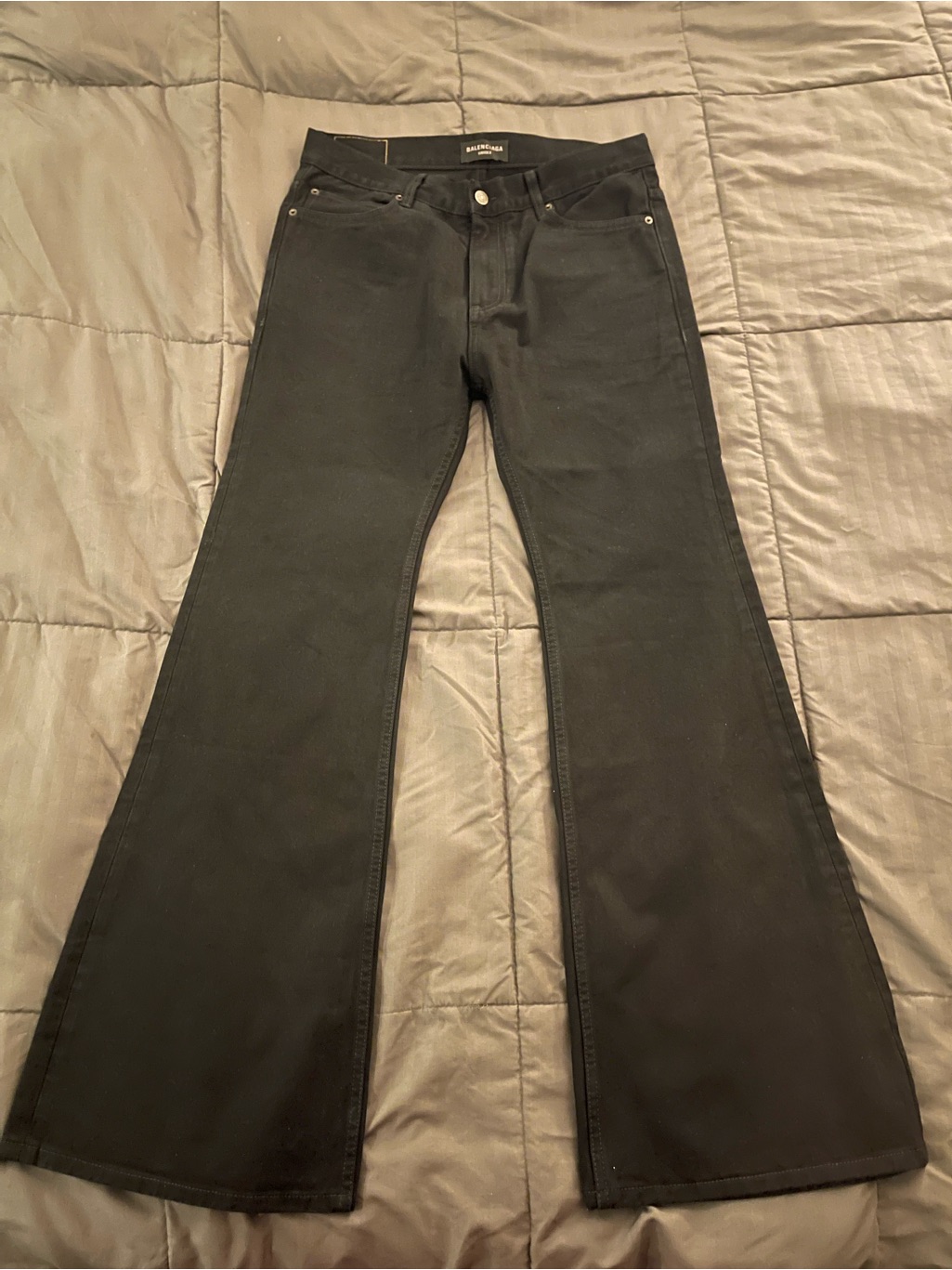 Balenciaga Black Men's Flared Jeans Size S(32)